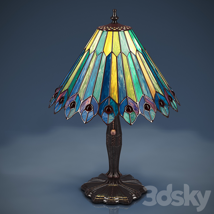 Meyda Tiffany Lamp 3DS Max - thumbnail 1