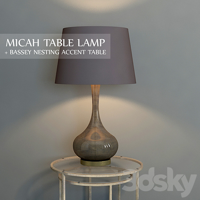 MICAH TABLE LAMP 3DSMax File - thumbnail 1