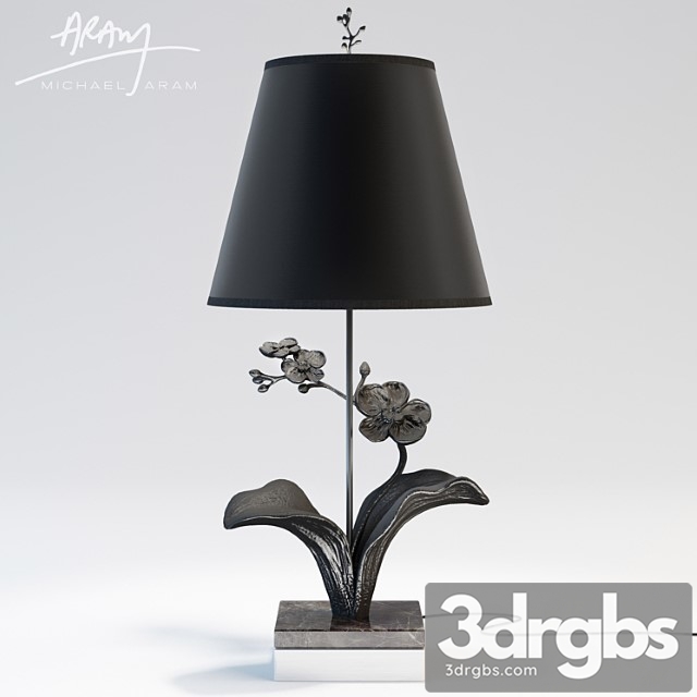 Michael Aram Orchid Lamp 1 3dsmax Download - thumbnail 1