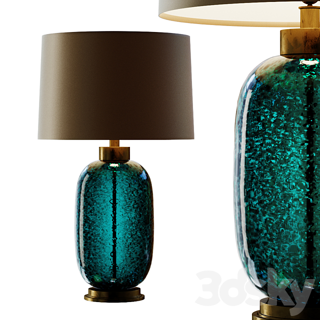 Mid Century Studio Art Glass Buffet Lamp.2 3DSMax File - thumbnail 1