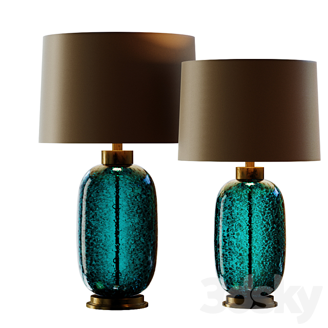 Mid Century Studio Art Glass Buffet Lamp.2 3DSMax File - thumbnail 2