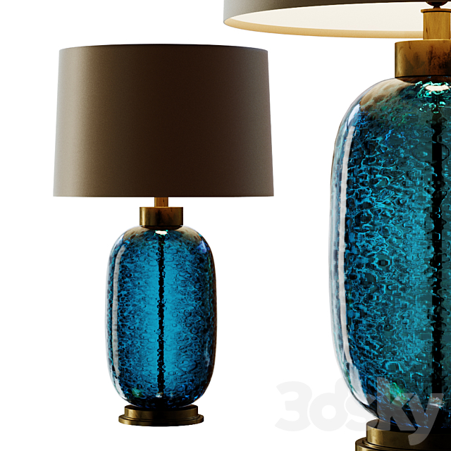 Mid Century Studio Art Glass Buffet Lamp.3 3DSMax File - thumbnail 1