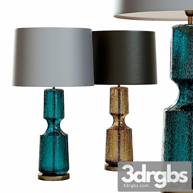 Mid century studio art glass console lamp.2 3dsmax Download - thumbnail 1