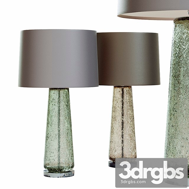 Mid Century Studio Art Glass Console Lamp 3dsmax Download - thumbnail 1