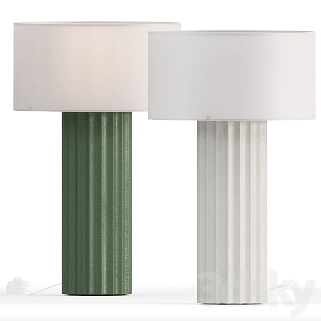 Milk & Sugar Cooper Table Lamp 3ds Max - thumbnail 1