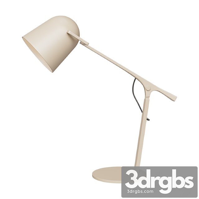 Minimal Beige Iron Desk Lamp 3dsmax Download - thumbnail 1