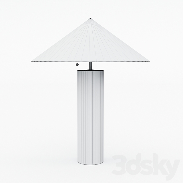 Minimalist Medium Table Lamp 3DS Max Model - thumbnail 2