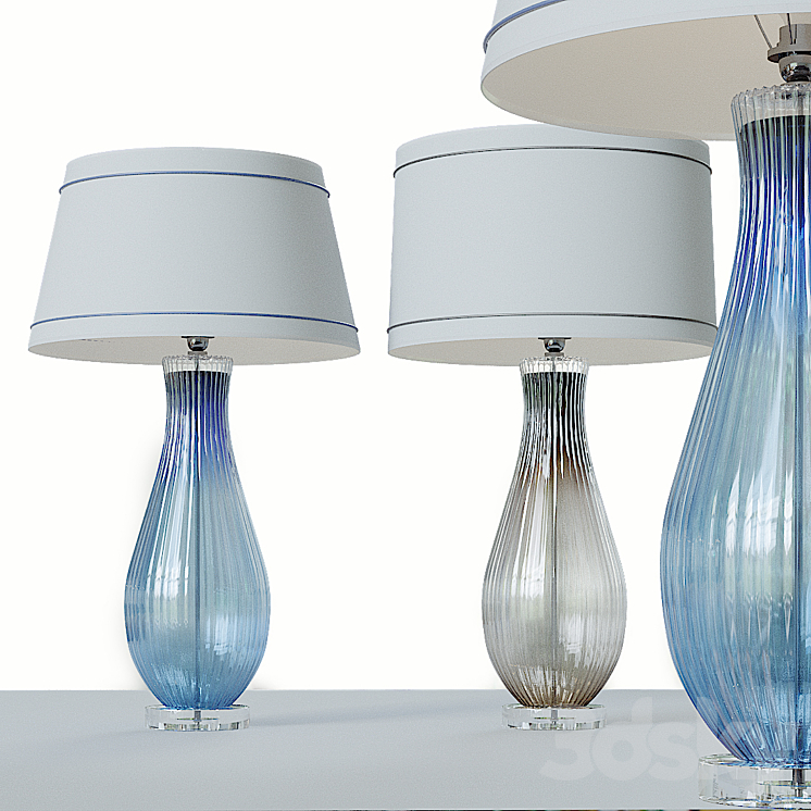 Modern Studio Art Glass Console Lamp_ 3DS Max - thumbnail 1