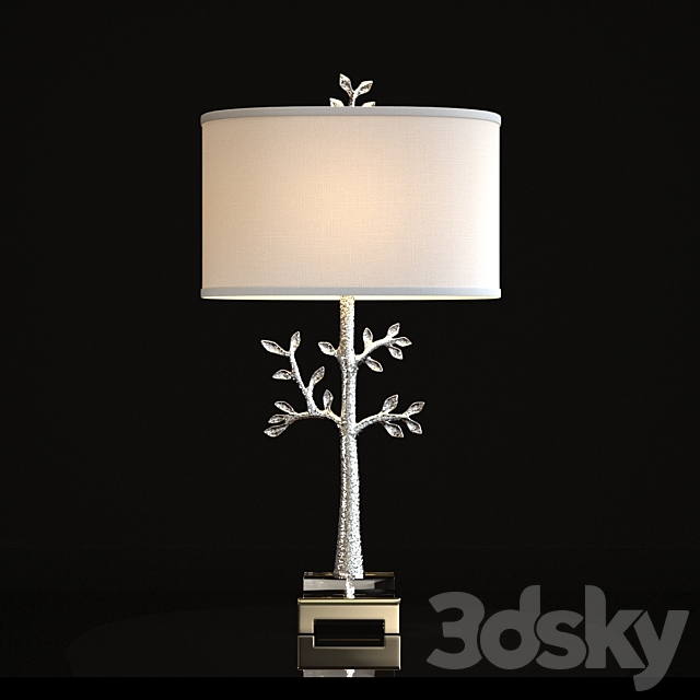 Modern tree table lamp 3DSMax File - thumbnail 1