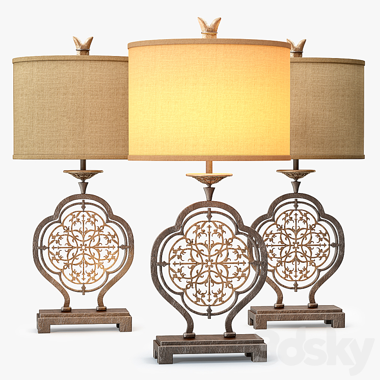 Murray Feiss Marcella 1Lt Table Lamp 3DS Max - thumbnail 1