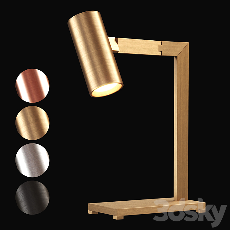 Nahoor Mahari Table Lamp \/ Modular Table Lamp 3DS Max Model - thumbnail 3