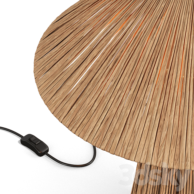 Natural Raffia Lamp 3ds Max - thumbnail 2