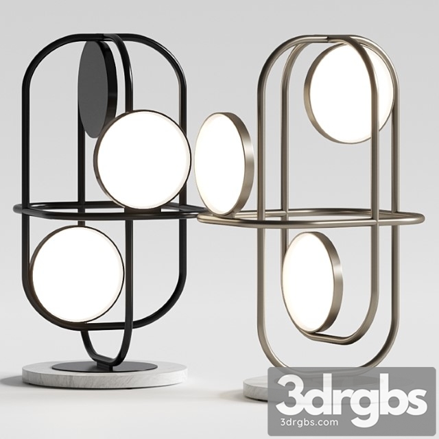 Natuzzi circle table lamps - thumbnail 1