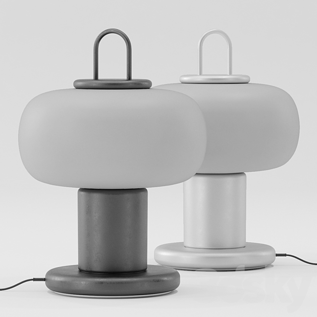 Nox Table Lamp 3DS Max Model - thumbnail 5