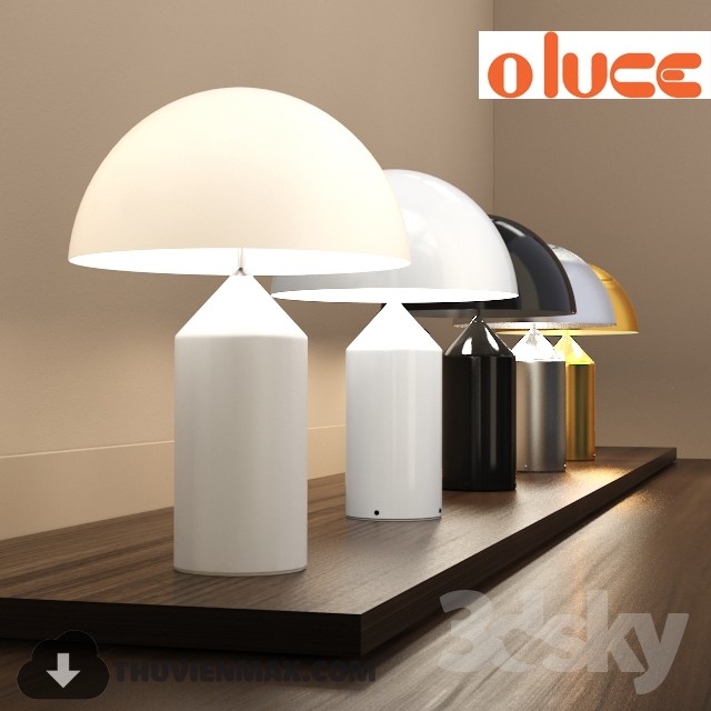 OLUCE Atollo table lamp 3DS Max - thumbnail 3