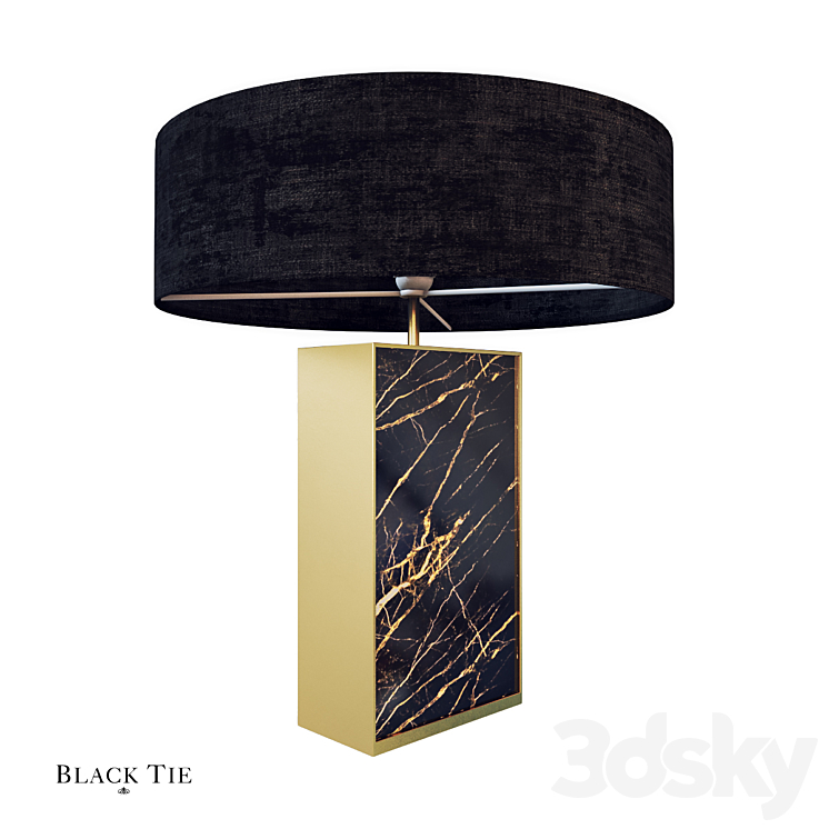 OM Black Tie Thelma Couture Lamp 3DS Max - thumbnail 1