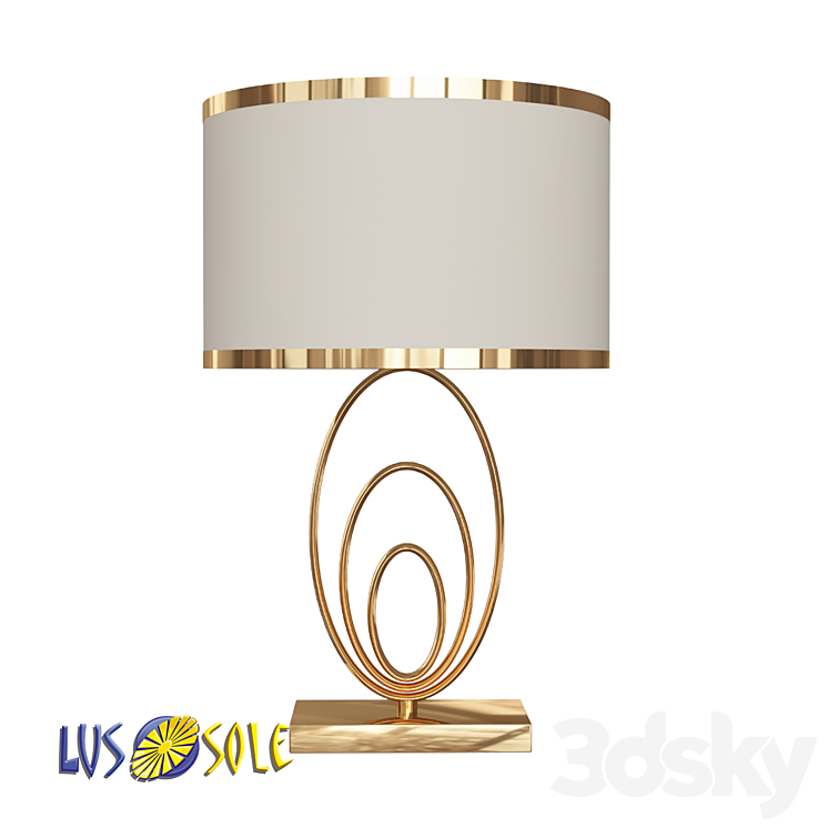 OM Table lamp Lussole Randolph LSP-0619 3DS Max - thumbnail 1