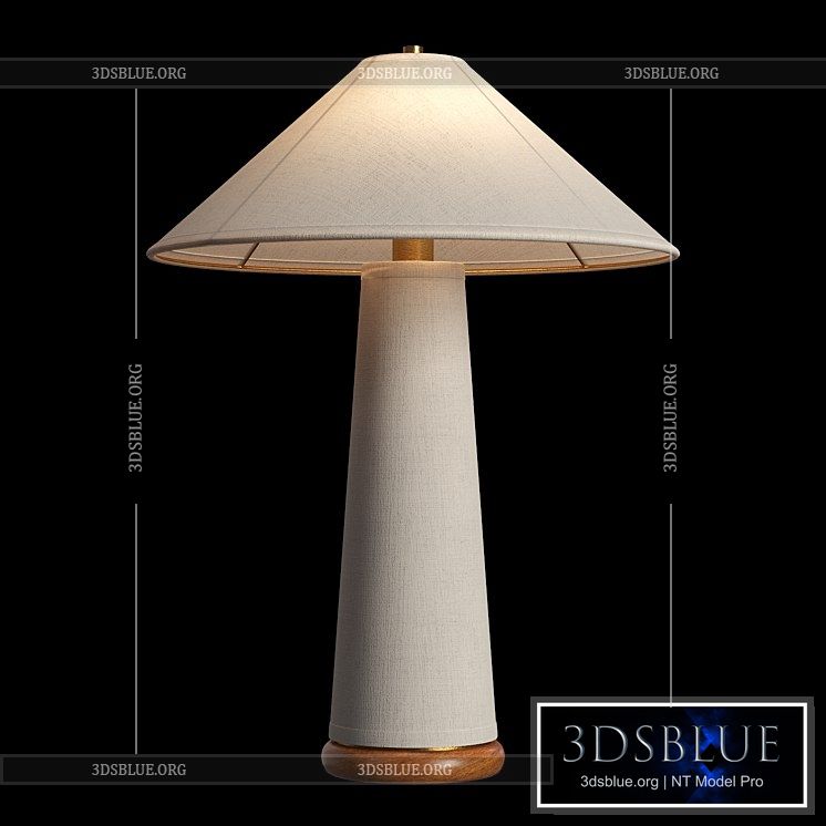 Ombra White Table Lamp 3DS Max - thumbnail 3