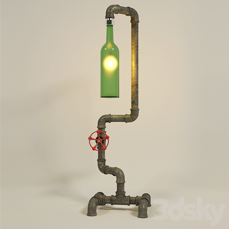 ong nuoc lamp 3DS Max - thumbnail 1