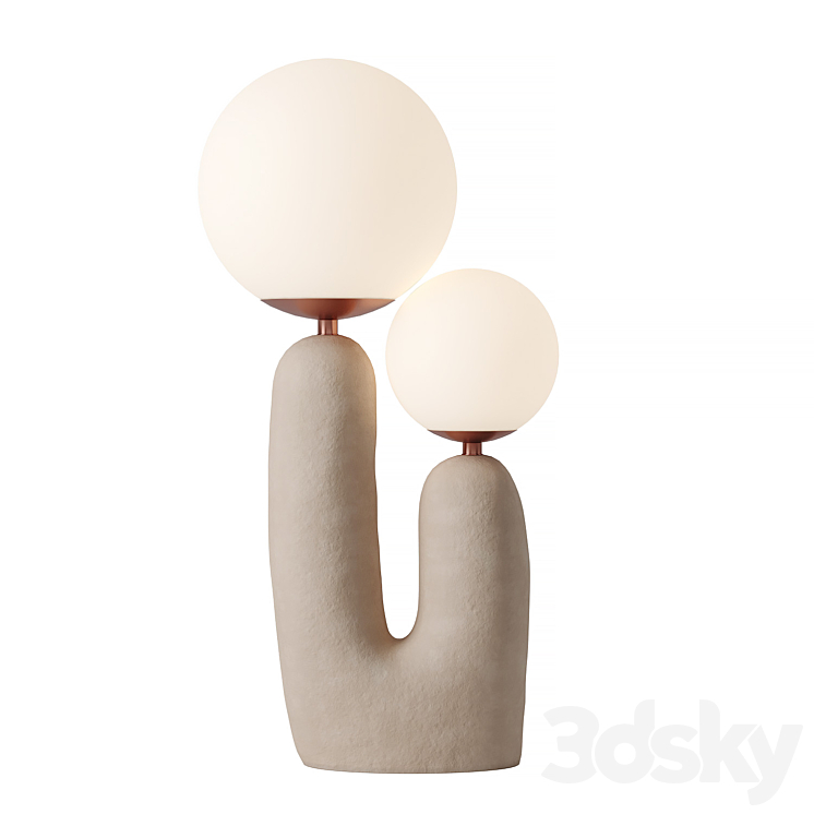 Oo Smooth Table Lamp – Contemporary Hand 3DS Max Model - thumbnail 1