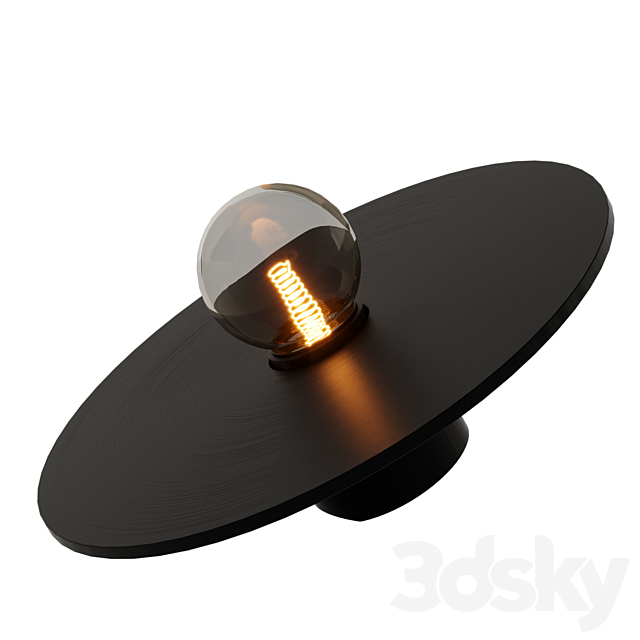 oran object table lamp 3ds Max - thumbnail 2