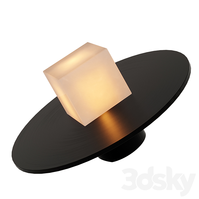 oran object table lamp 3ds Max - thumbnail 3