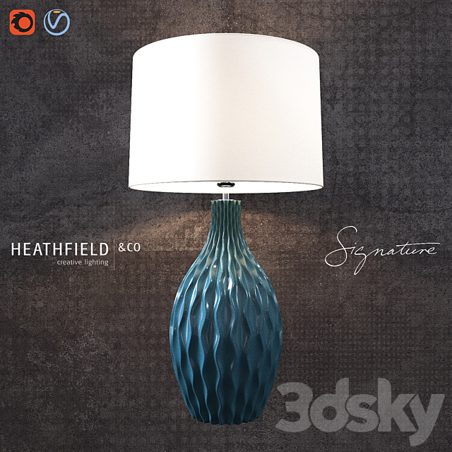 Otranto Prussian Table Lamp 3DSMax File - thumbnail 1