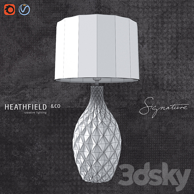 Otranto Prussian Table Lamp 3DSMax File - thumbnail 3