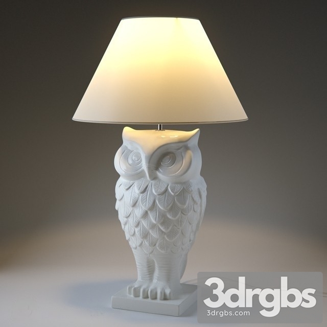 Owl Table lamp 2 3dsmax Download - thumbnail 1