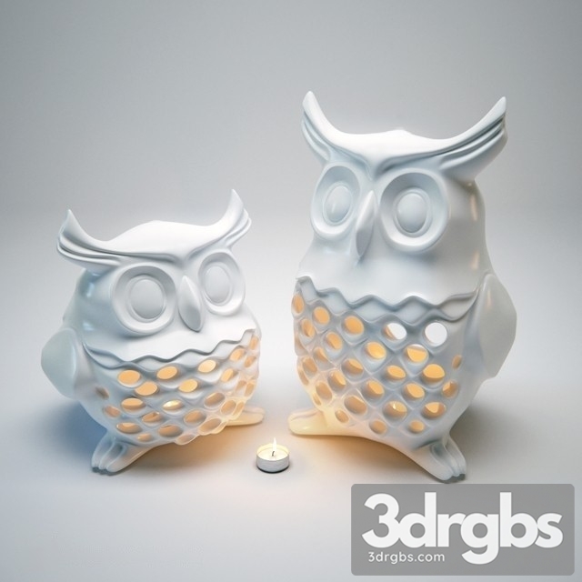 Owl Table Lamp 3dsmax Download - thumbnail 1