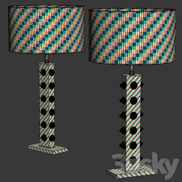 Pair of table Lamp by LA Studio 3DSMax File - thumbnail 2