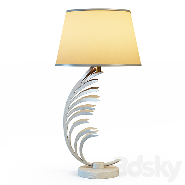 Palm Frond Table Lamps 3DS Max Model - thumbnail 2