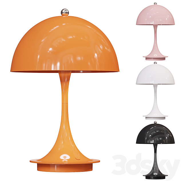 Panthella Table Lamp 3ds Max - thumbnail 1