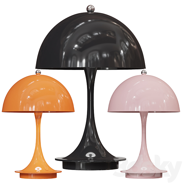 Panthella Table Lamp 3ds Max - thumbnail 2