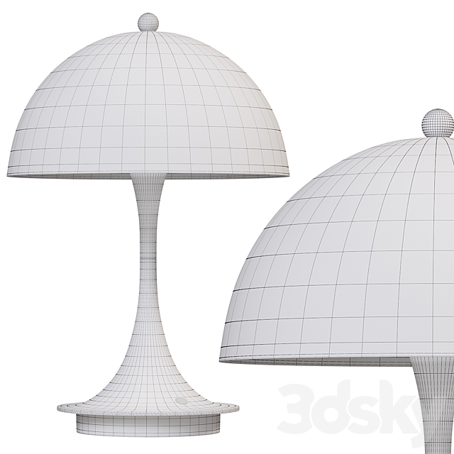 Panthella Table Lamp 3ds Max - thumbnail 3