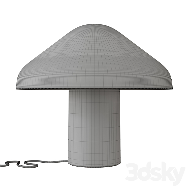 Pao Glass Table Lamp 3DS Max - thumbnail 2