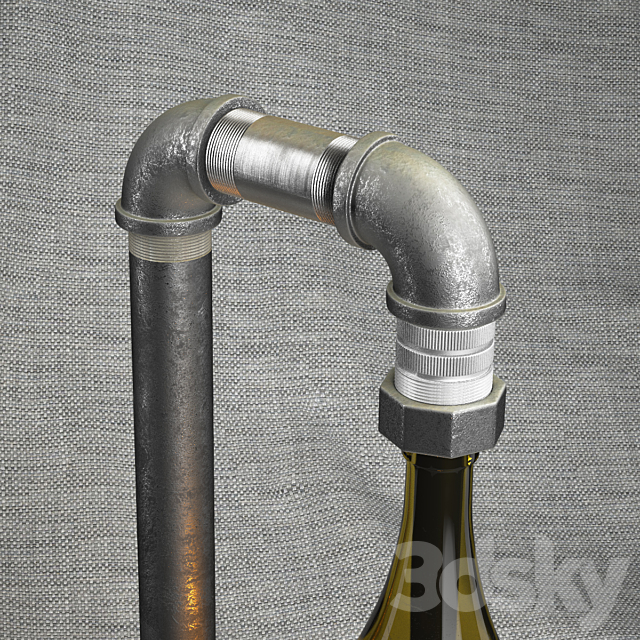 Peared Creation. Bottle Lamp 01 3DSMax File - thumbnail 2