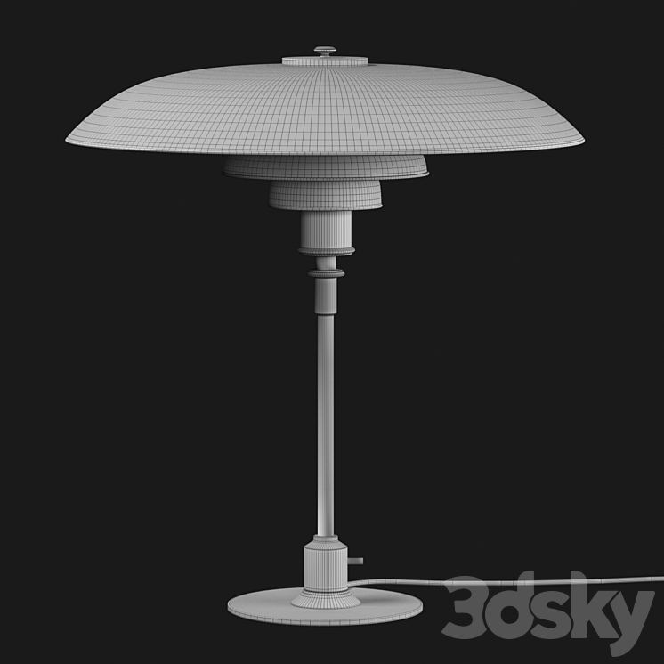 PH 53 Table Lamp by Poul Henningsen for Louis Poulsen 3DS Max - thumbnail 2