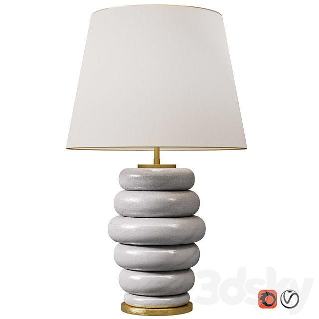 PHOEBE STACKED TABLE LAMP 3DSMax File - thumbnail 1