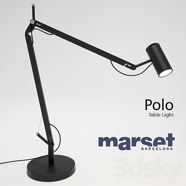 Polo Table Light 3DS Max Model - thumbnail 1