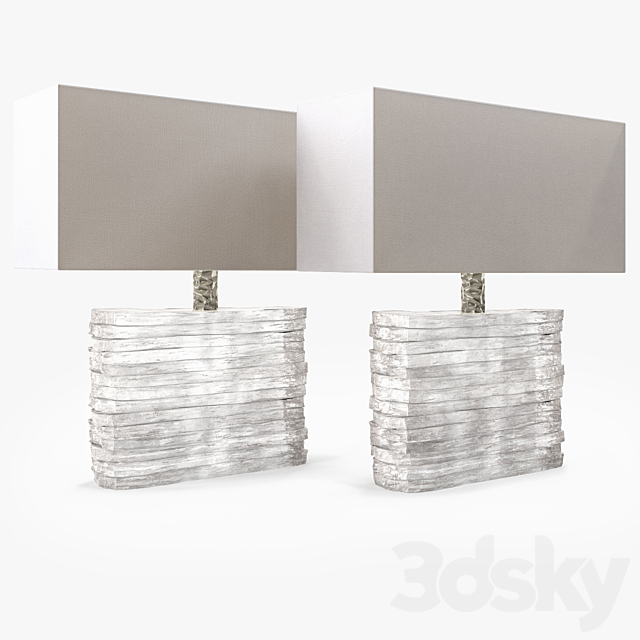 Porta Romana Cystal Strata Lamp GLB16 3DS Max Model - thumbnail 3