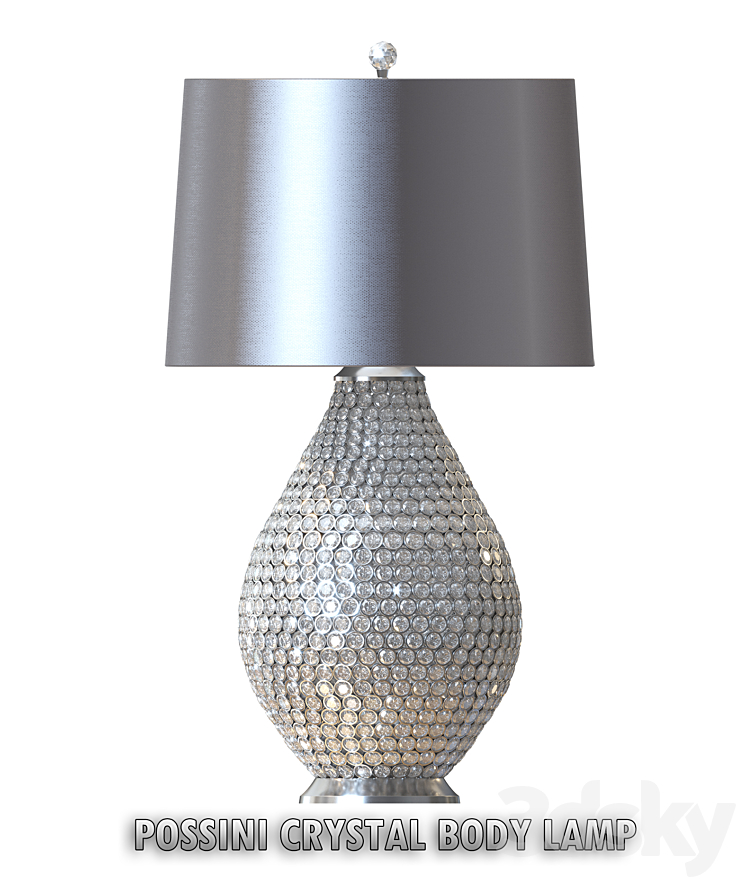 Possini Crystal lamp 3DS Max - thumbnail 1