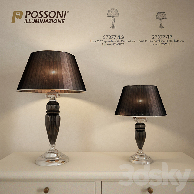 Possoni Table lamp 3DSMax File - thumbnail 1