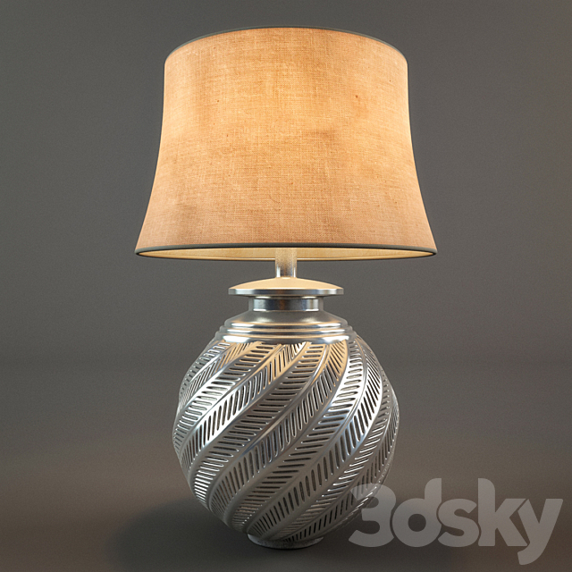 Pottery Barn Nadia Hashed table lamp 3DSMax File - thumbnail 1