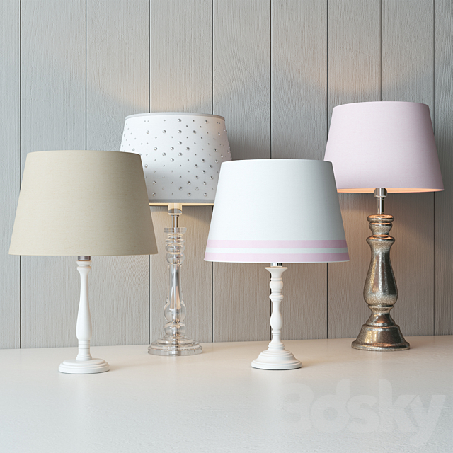 PotteryBarn Kids table lamps 3DSMax File - thumbnail 1