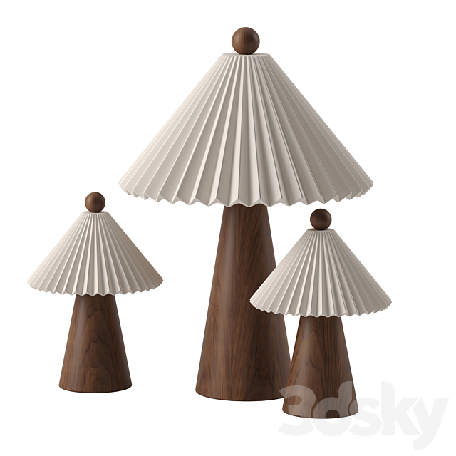 Prairie Table Lamp by Huey Lightshop 3dsMax Model - thumbnail 1