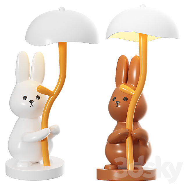 Rabbit Night Light 3ds Max - thumbnail 1