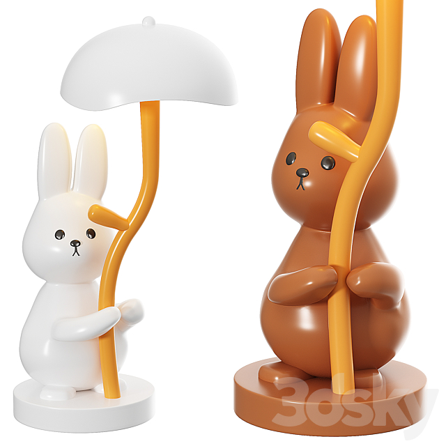 Rabbit Night Light 3ds Max - thumbnail 2