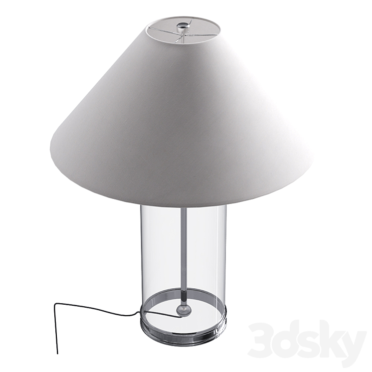 Ralph Lauren MODERN TABLE LAMP IN POLISHED SILVER 3DS Max - thumbnail 2