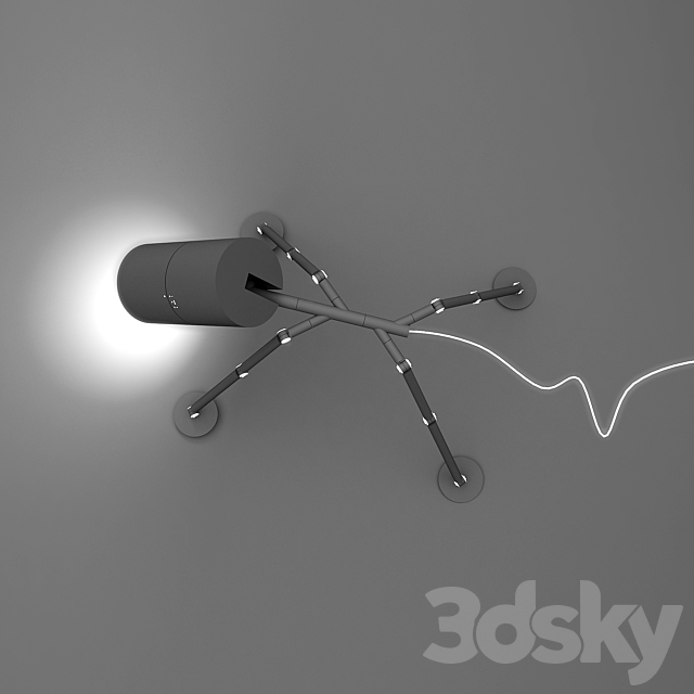 Reading-lamp 3DS Max Model - thumbnail 2